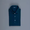Drumohr Crepe Cotton MC Polo Blu Navy