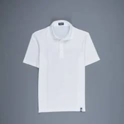 Drumohr Crepe Cotton MC Polo Bianco