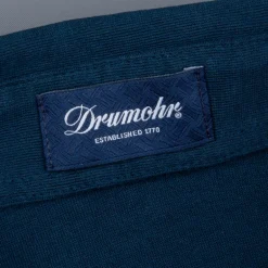 Drumohr Crepe Cotton MC Polo Blu Navy
