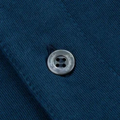 Drumohr Crepe Cotton MC Polo Blu Navy