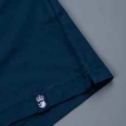 Drumohr Crepe Cotton MC Polo Blu Navy