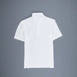 Drumohr Crepe Cotton MC Polo Bianco