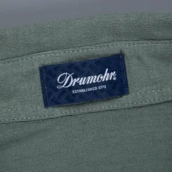 Drumohr Crepe Cotton ML Polo Verde Marcio