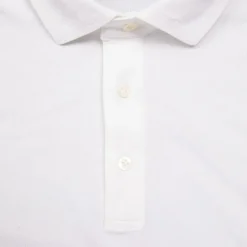 Drumohr Crepe Cotton ML Polo Bianco