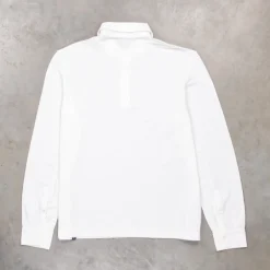 Drumohr Crepe Cotton ML Polo Bianco