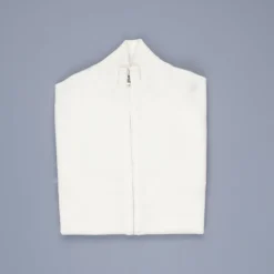 Drumohr Full Zip Cashmere Bianco Sporco