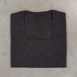 Drumohr Luxury 30G Cashmere Roll Neck Grigio Antracite