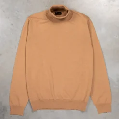 Drumohr Luxury 30G Cashmere Roll Neck Camello