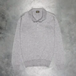 Drumohr Luxury 30G Cashmere Polo Grigio Medio