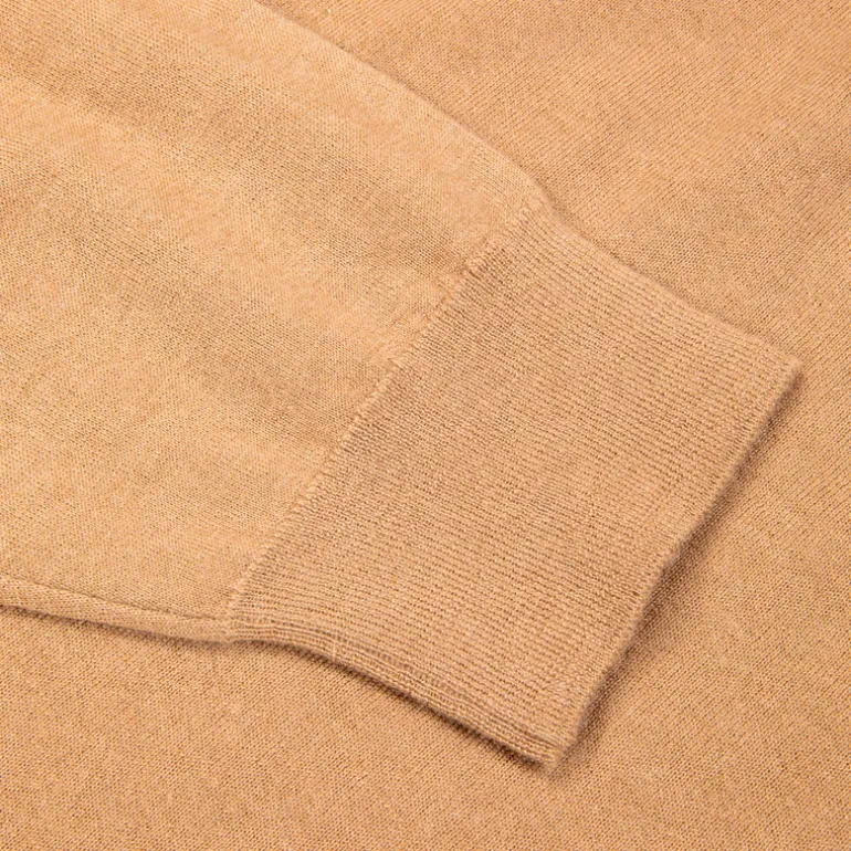 Drumohr Luxury 30G Cashmere Roll Neck Camello