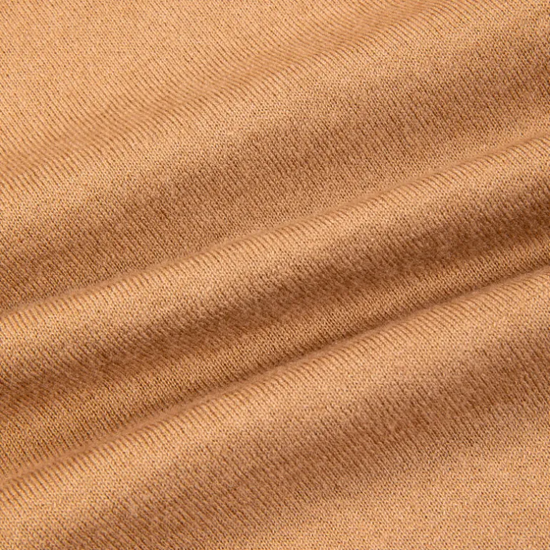 Drumohr Luxury 30G Cashmere Roll Neck Camello