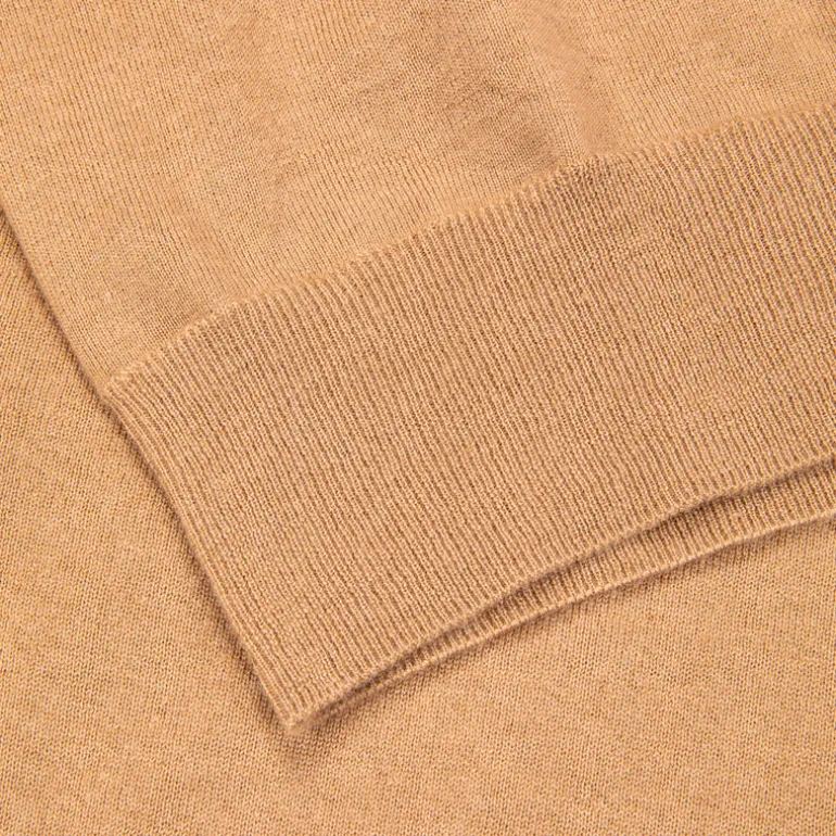 Drumohr Luxury 30G Cashmere Roll Neck Camello