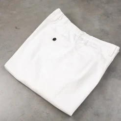 Drumohr Pantaloni Doppia Pence Cottone Latte
