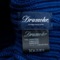 Drumohr Ribbed Cashmere Hat Oceano