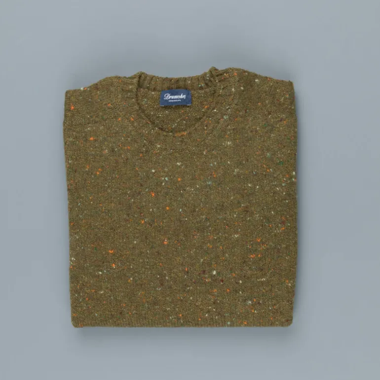 Drumohr Sherwood Crew Neck Donegal Oliva