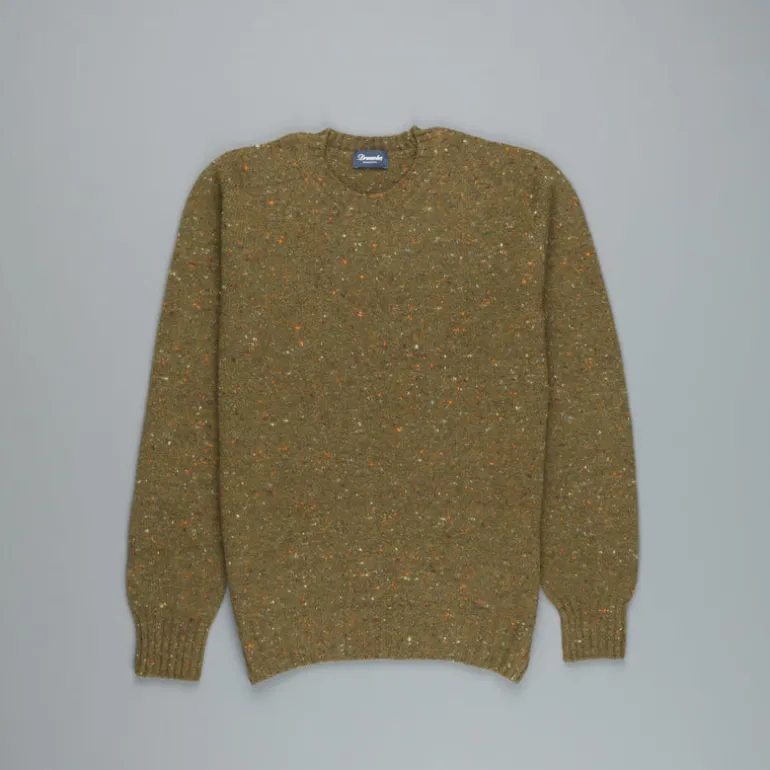 Drumohr Sherwood Crew Neck Donegal Oliva
