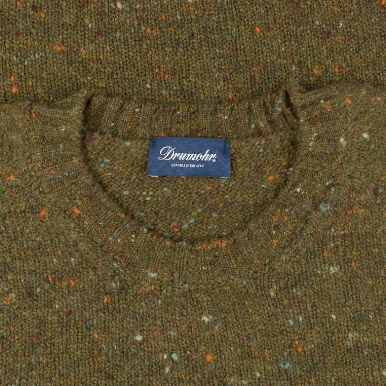 Drumohr Sherwood Crew Neck Donegal Oliva