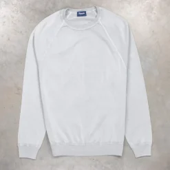 Drumohr superlight frost cotton sweater Grigio