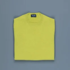 Drumohr Tabor Cashmere Crew Neck Punch Verde