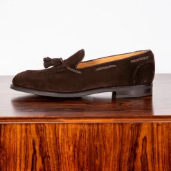 Edward Green Belgravia Espresso Suede on R1 sole