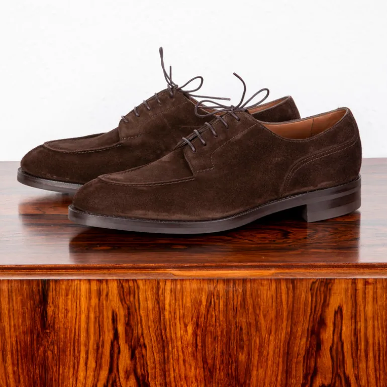 Edward Green Dover in Espresso Suede on Dainite Sole