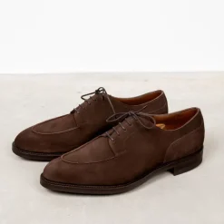 Edward Green Dover in Espresso Suede on Dainite Sole