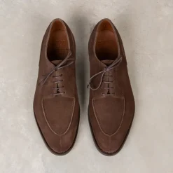 Edward Green Dover in Espresso Suede on Dainite Sole