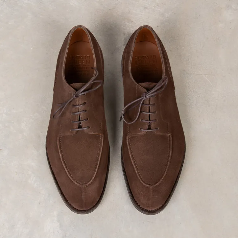 Edward Green Dover in Espresso Suede on Dainite Sole