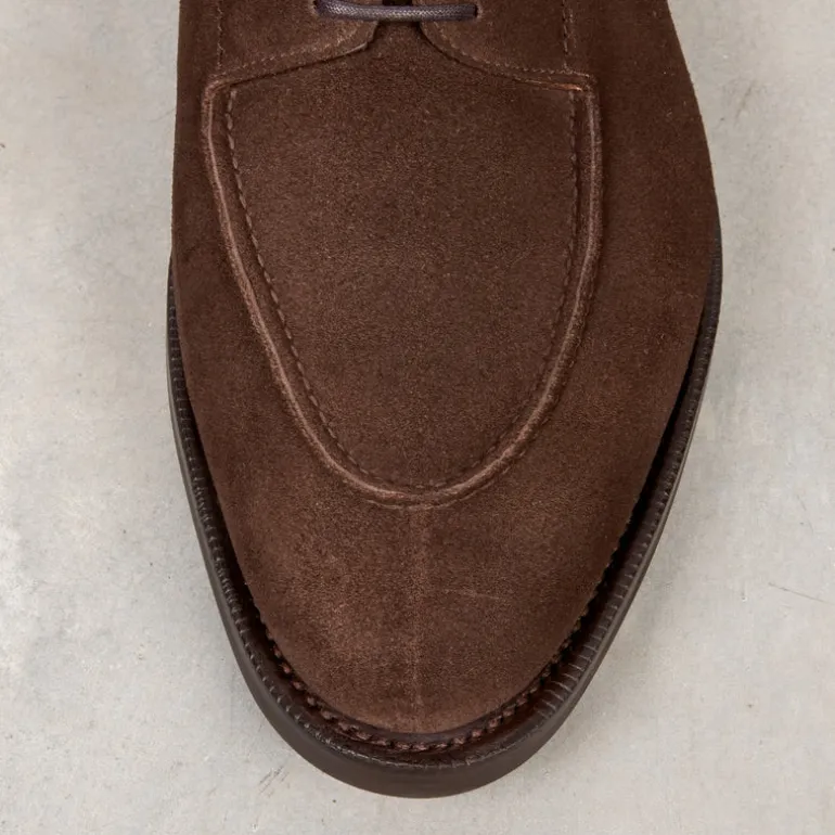 Edward Green Dover in Espresso Suede on Dainite Sole