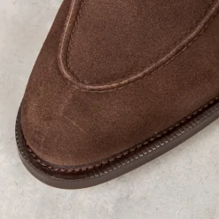 Edward Green Dover in Espresso Suede on Dainite Sole
