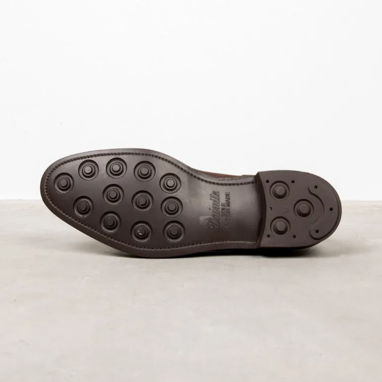 Edward Green Dover in Espresso Suede on Dainite Sole