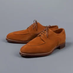Edward Green Dover Tobacco suede on leather sole