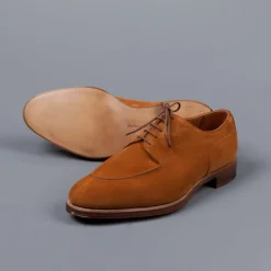 Edward Green Dover Tobacco suede on leather sole