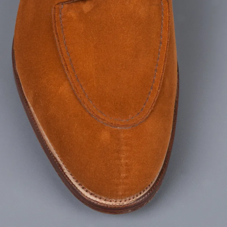 Edward Green Dover Tobacco suede on leather sole