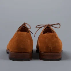 Edward Green Dover Tobacco suede on leather sole