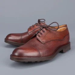 Edward Green Dundee Veldtschoen construction in Rosewood Country calf grain leather last 58
