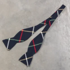 Engineered Garments Butterfly Bow Tie Navy Windowpane