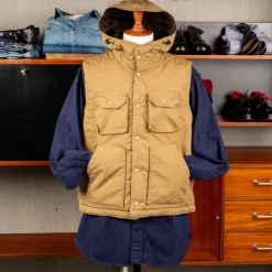 Engineered Garments Field Vest Khaki Nyco Twill