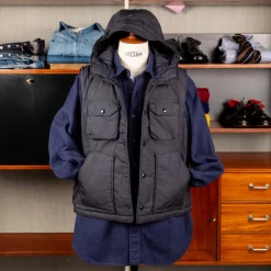 Engineered Garments Field Vest Dk. Navy Nyco Twil