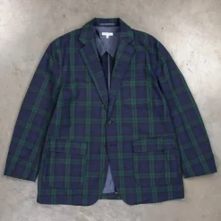 Engineered Garments Ivy Blazer Cotton Linen Blackwatch