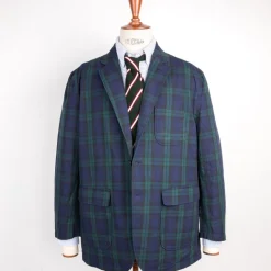 Engineered Garments Ivy Blazer Cotton Linen Blackwatch