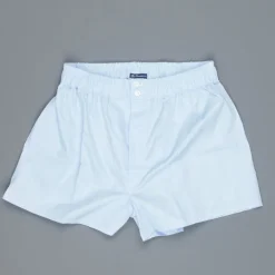 Finamore Boxer Celeste Alumo poplin