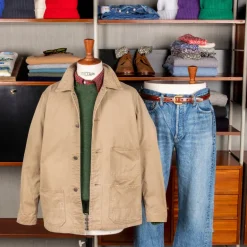 Fullcount 2015 Military Chore Jacket HBT Olive Drab