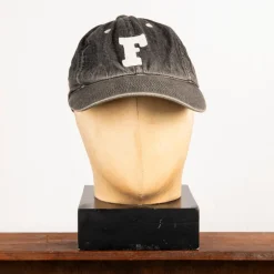 Fullcount Baseball Cap Denim Washed Black "F"