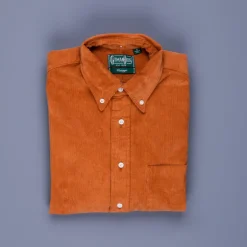 Gitman Vintage cord shirt Tabac