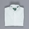 Gitman Vintage oxford button down shirt green striped