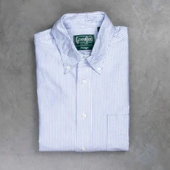 Gitman Vintage Oxford Button-down Shirt Blue Striped