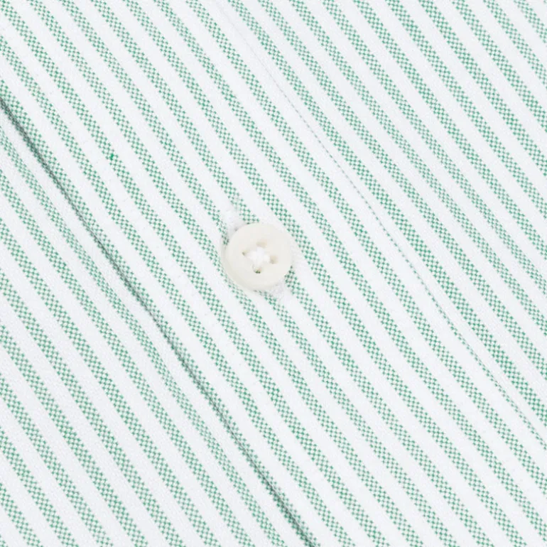 Gitman Vintage oxford button down shirt green striped
