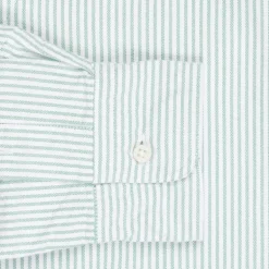 Gitman Vintage oxford button down shirt green striped