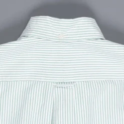 Gitman Vintage oxford button down shirt green striped